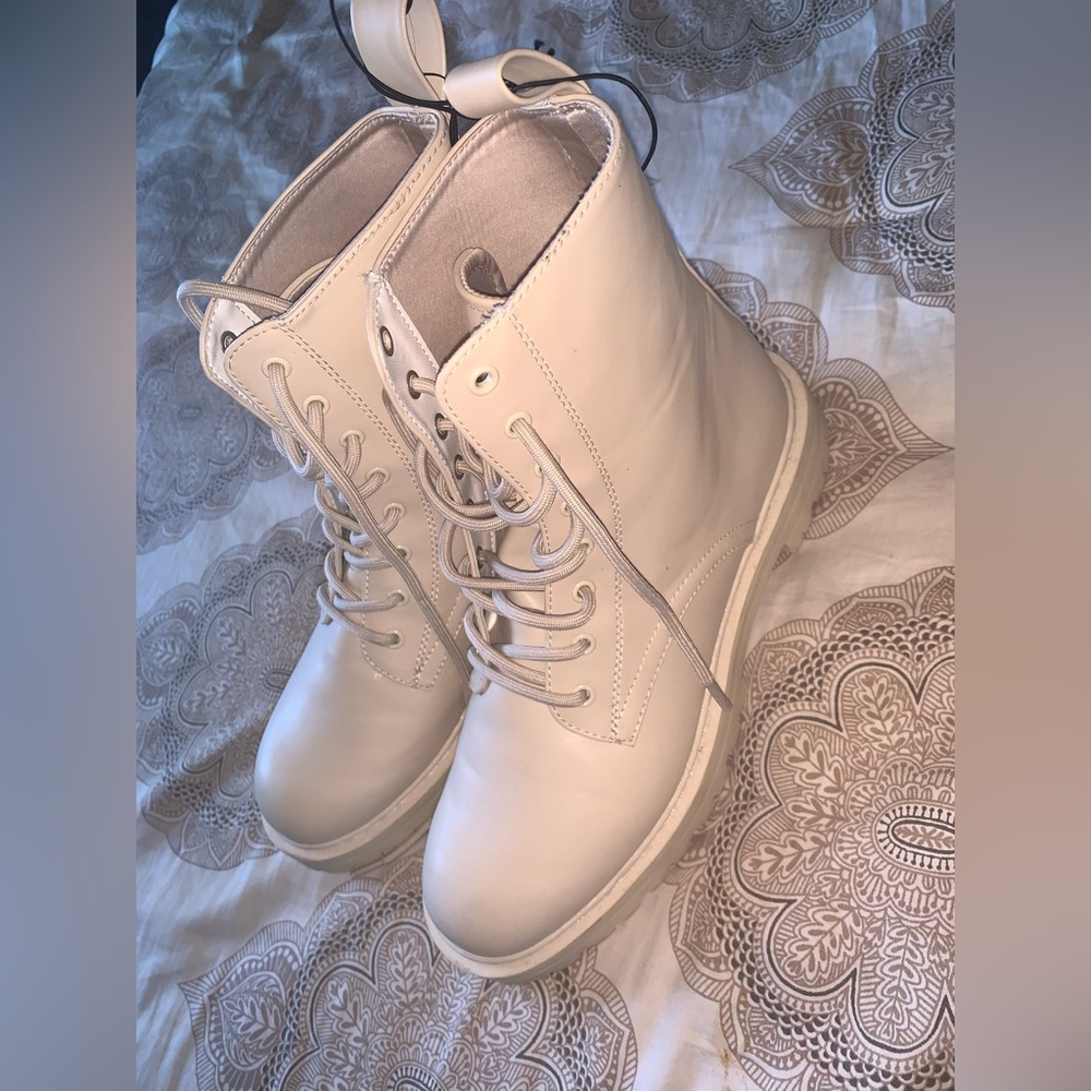 H&M Leather Combat Boots